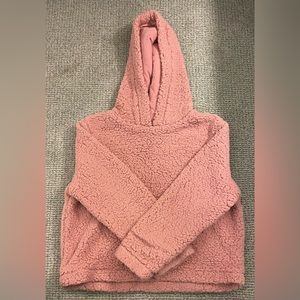 Vintage Havana Youth size L pink comfy warm Sherpa hoodie